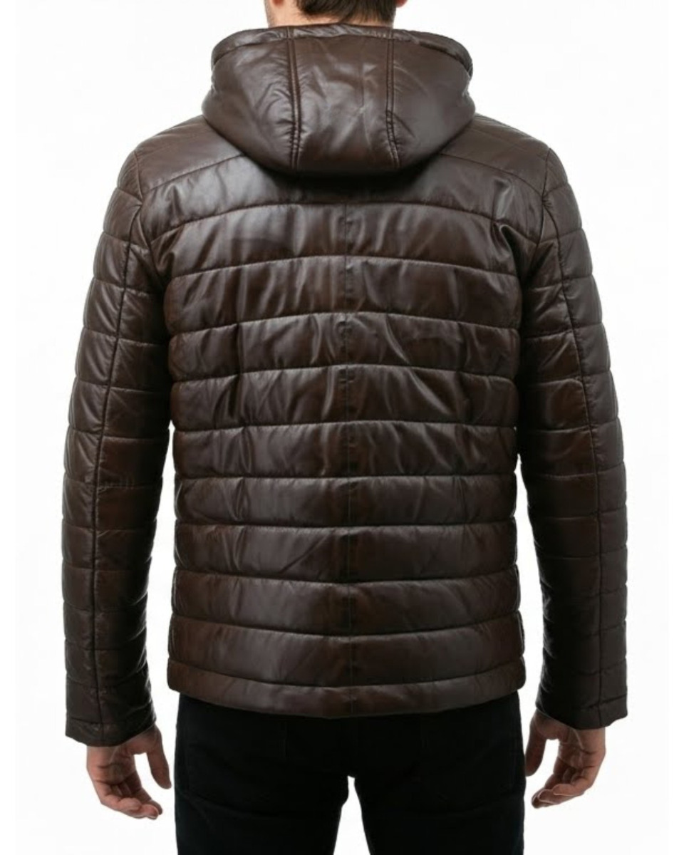 ΔΕΡΜΑΤΙΝΟ ΑΝΔΡΙΚΟ ΜΠΟΥΦΑΝ ΚΩΔΙΚΟΣ: 08-M-GP-2402 (BROWN) - Image 4