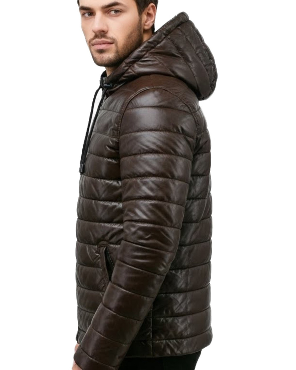 ΔΕΡΜΑΤΙΝΟ ΑΝΔΡΙΚΟ ΜΠΟΥΦΑΝ ΚΩΔΙΚΟΣ: 08-M-GP-2402 (BROWN) - Image 3