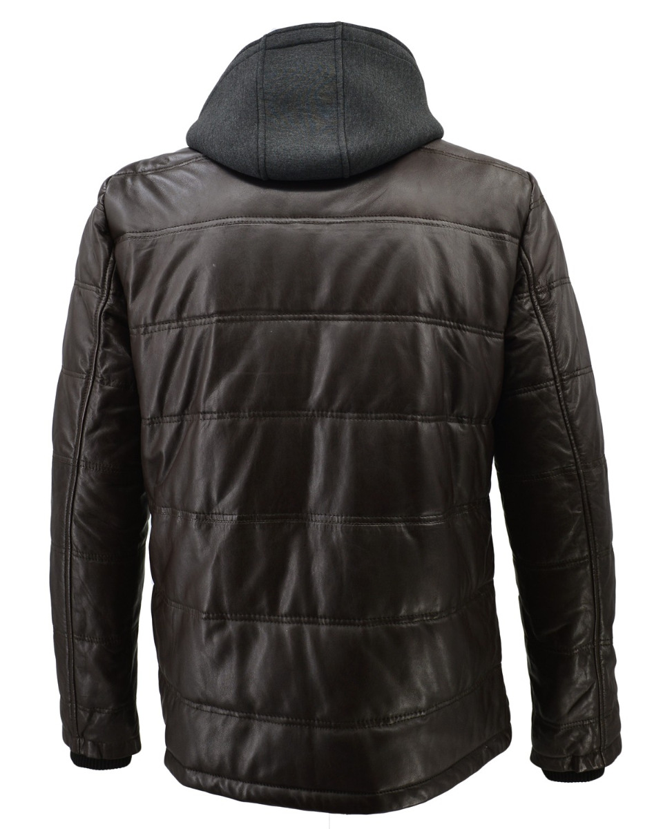 ΔΕΡΜΑΤΙΝΟ ΑΝΔΡΙΚΟ ΜΠΟΥΦΑΝ ΚΩΔΙΚΟΣ: 08-M-NUVANIK (BROWN-GREY) - Image 11