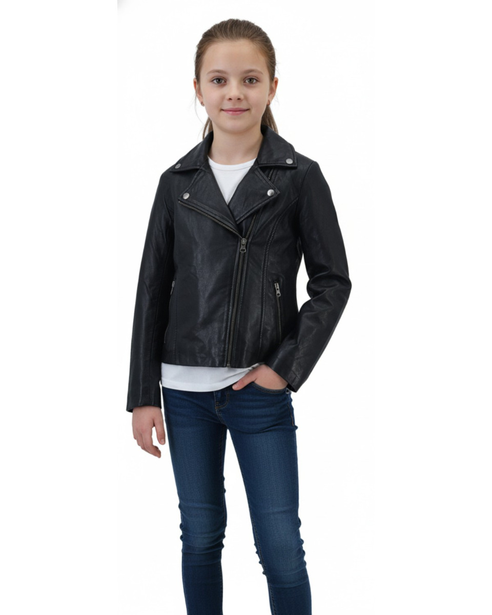 ΔΕΡΜΑΤΙΝΟ ΠΑΙΔΙΚΟ ΜΠΟΥΦΑΝ ΚΩΔΙΚΟΣ: 37-C-LADY-BIKER-KIDS (BLACK)
