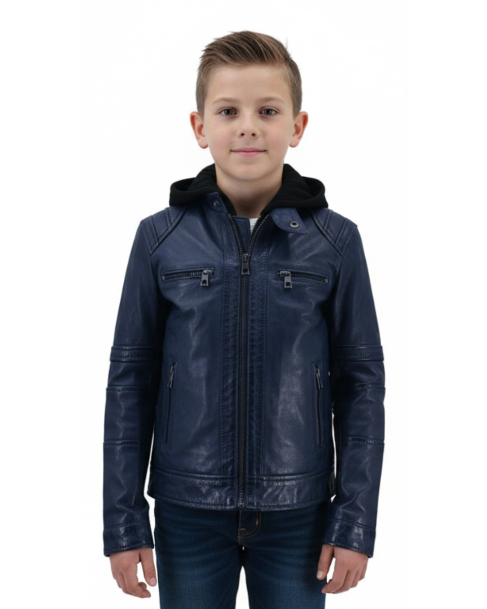 ΔΕΡΜΑΤΙΝΟ ΠΑΙΔΙΚΟ ΜΠΟΥΦΑΝ ΚΩΔΙΚΟΣ: 37-C-WILLIAM-KIDS (BLUE)