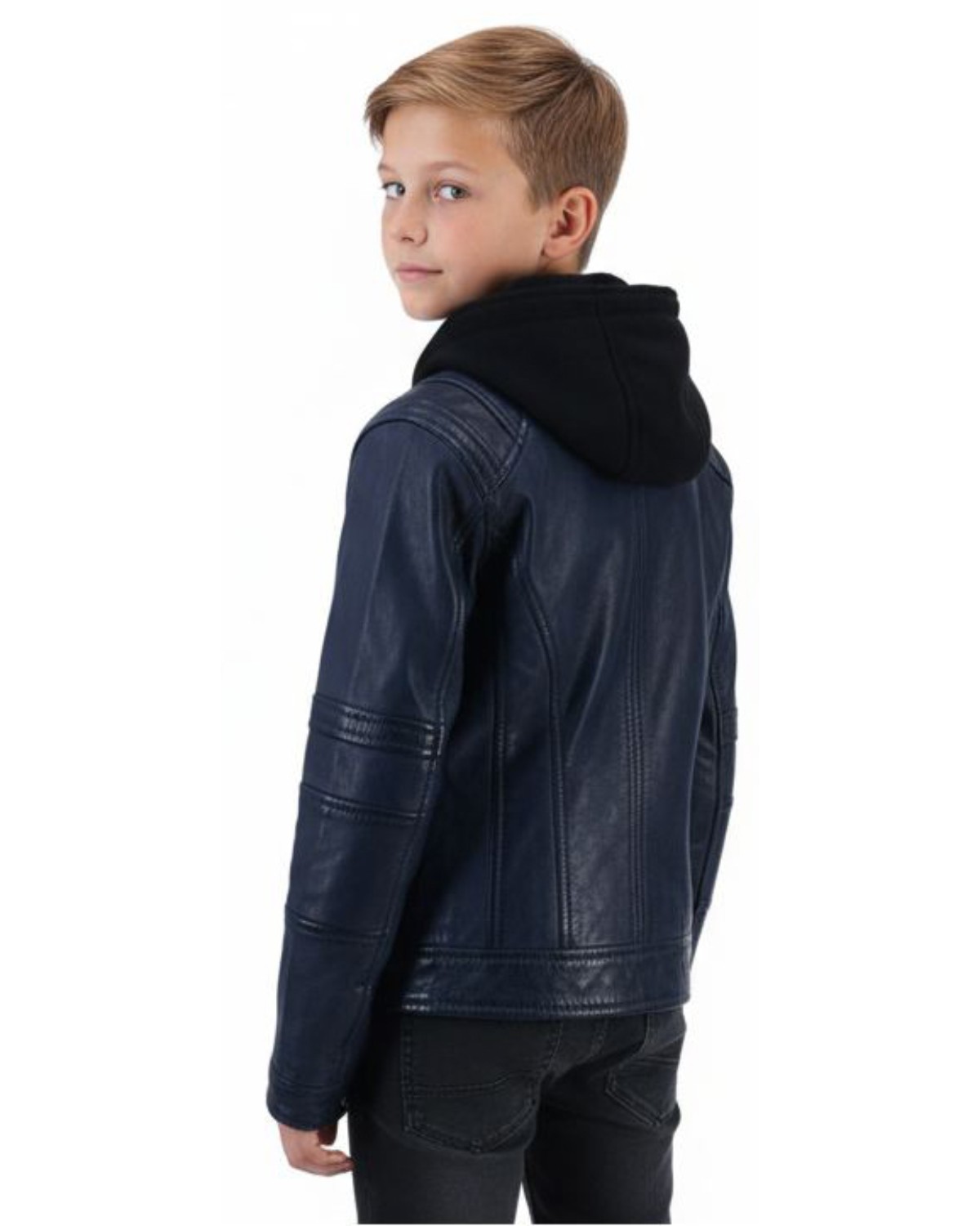 ΔΕΡΜΑΤΙΝΟ ΠΑΙΔΙΚΟ ΜΠΟΥΦΑΝ ΚΩΔΙΚΟΣ: 37-C-WILLIAM-KIDS (BLUE) - Image 5
