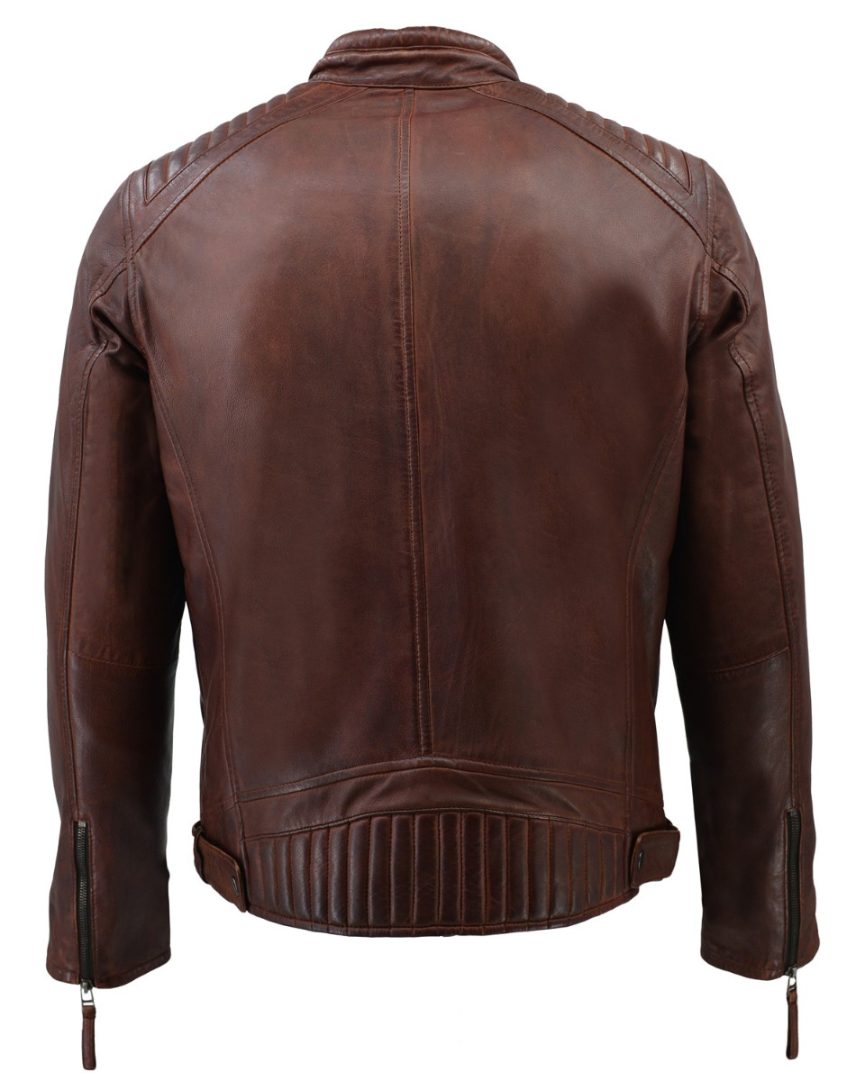 ΔΕΡΜΑΤΙΝΟ ΑΝΔΡΙΚΟ ΜΠΟΥΦΑΝ ΚΩΔΙΚΟΣ: 37-M-2711-C (SADDLE-BROWN) - Image 4