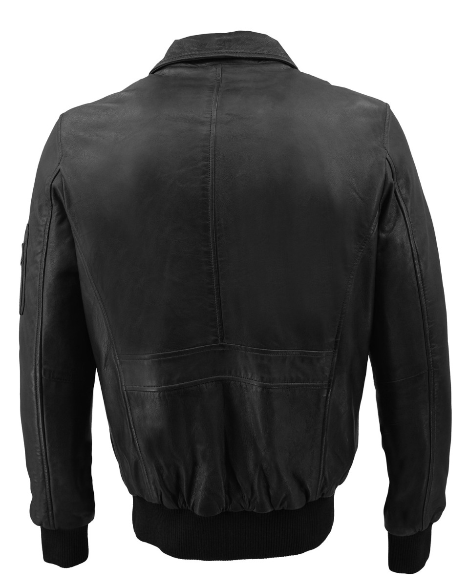 ΔΕΡΜΑΤΙΝΟ ΑΝΔΡΙΚΟ ΜΠΟΥΦΑΝ ΚΩΔΙΚΟΣ: 37-M-A2-PILOT (BLACK) - Image 12
