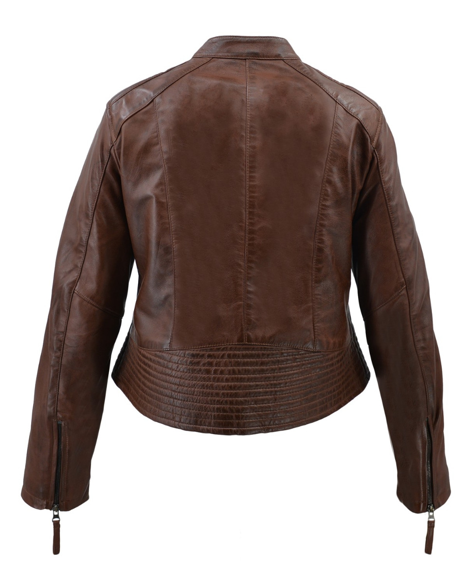 ΔΕΡΜΑΤΙΝΟ ΓΥΝΑΙΚΕΙΟ ΜΠΟΥΦΑΝ ΚΩΔΙΚΟΣ: 49-W-F-3 (COGNAC) - Image 8