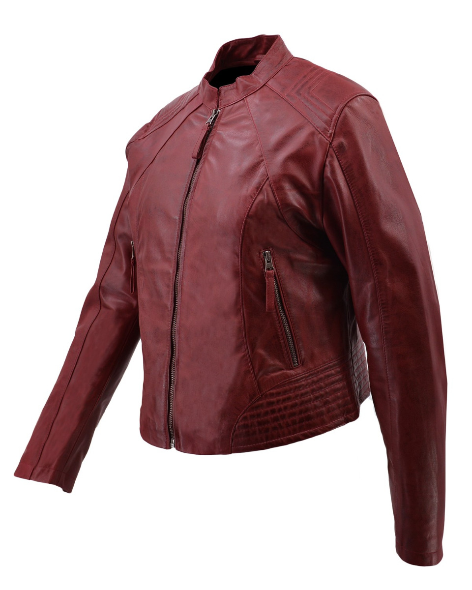 ΔΕΡΜΑΤΙΝΟ ΓΥΝΑΙΚΕΙΟ ΜΠΟΥΦΑΝ ΚΩΔΙΚΟΣ: 49-W-F-3 (RED) - Image 6