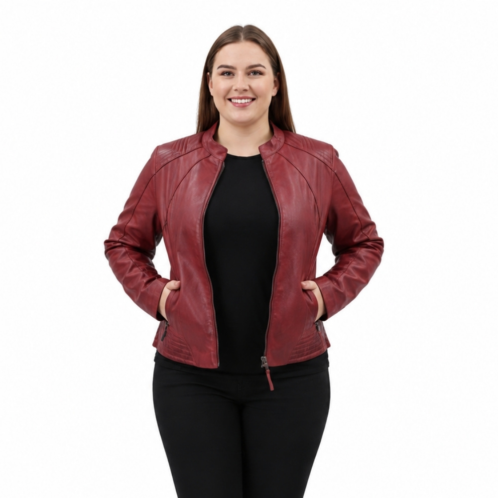 ΔΕΡΜΑΤΙΝΟ ΓΥΝΑΙΚΕΙΟ ΜΠΟΥΦΑΝ ΚΩΔΙΚΟΣ: 49-W-F-3 (RED)