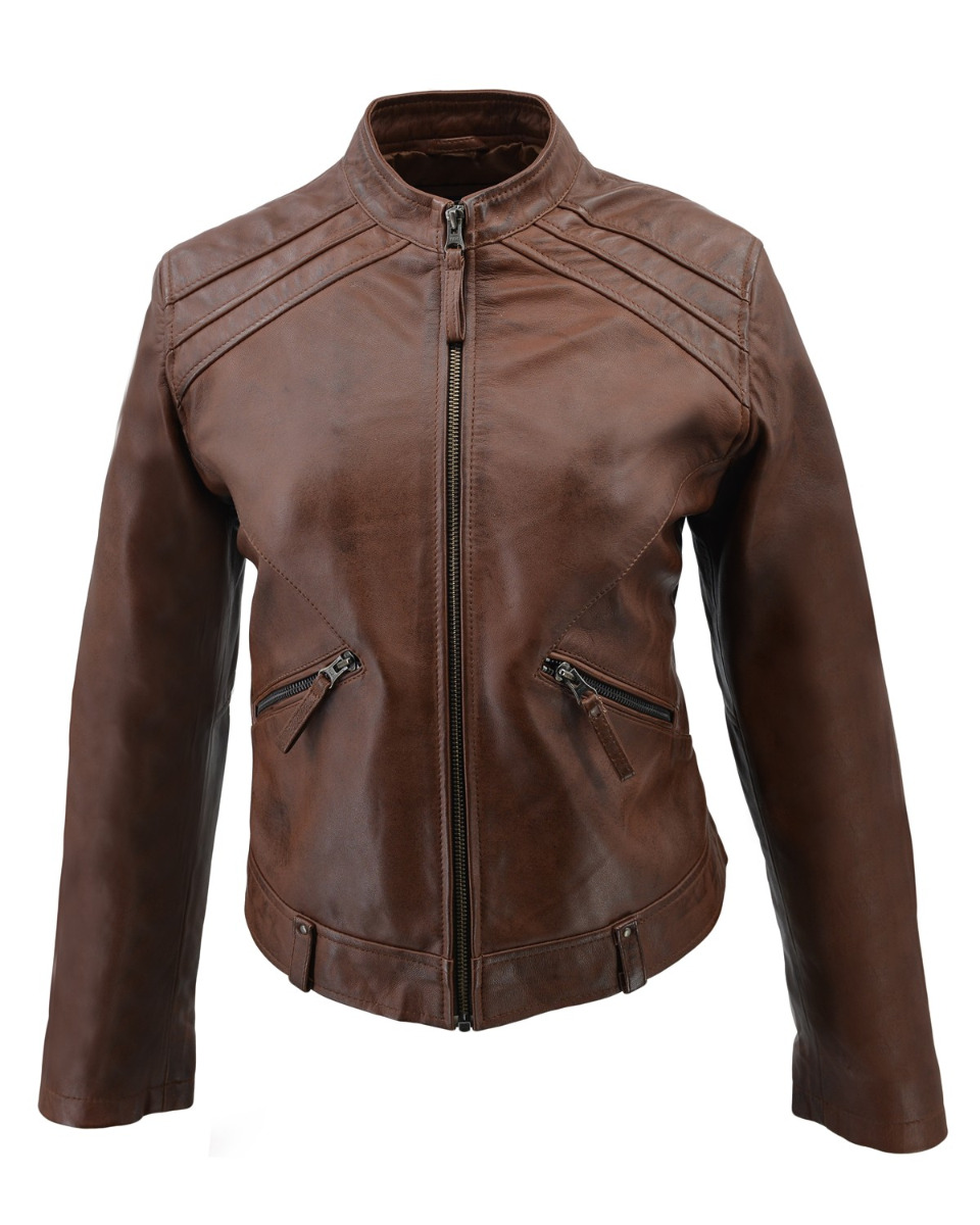 ΔΕΡΜΑΤΙΝΟ ΓΥΝΑΙΚΕΙΟ ΜΠΟΥΦΑΝ ΚΩΔΙΚΟΣ: 49-W-F-5 (COGNAC) - Image 4