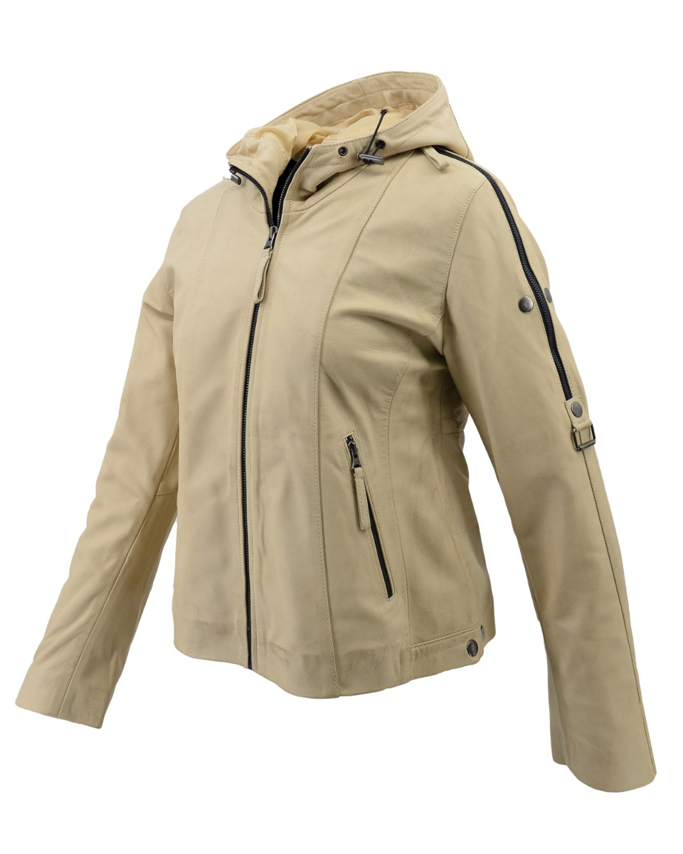 ΔΕΡΜΑΤΙΝΟ ΓΥΝΑΙΚΕΙΟ ΜΠΟΥΦΑΝ ΚΩΔΙΚΟΣ: 49-W-F-6 (BEIGE) - Image 6