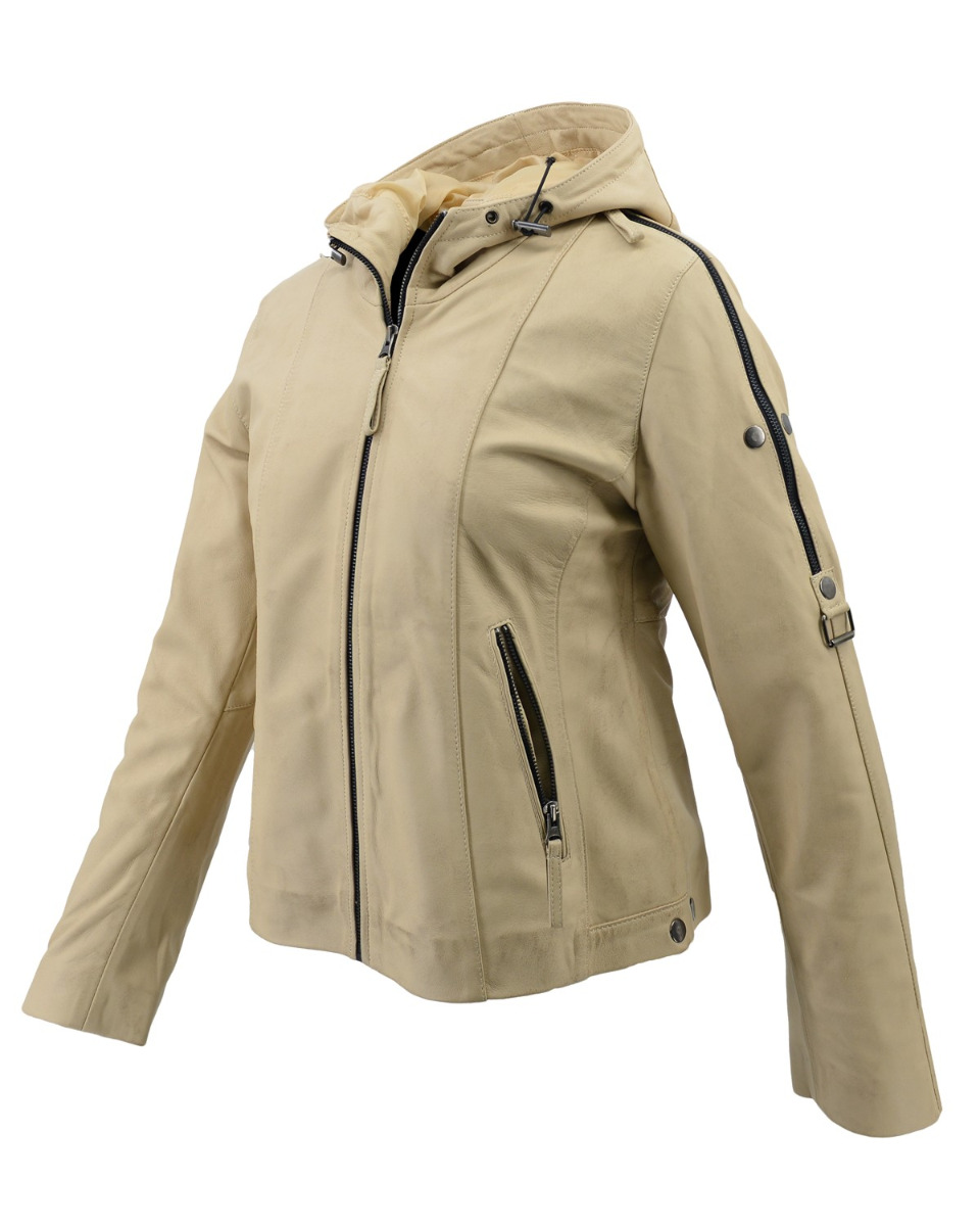 ΔΕΡΜΑΤΙΝΟ ΓΥΝΑΙΚΕΙΟ ΜΠΟΥΦΑΝ ΚΩΔΙΚΟΣ: 49-W-F-6 (BEIGE) - Image 7