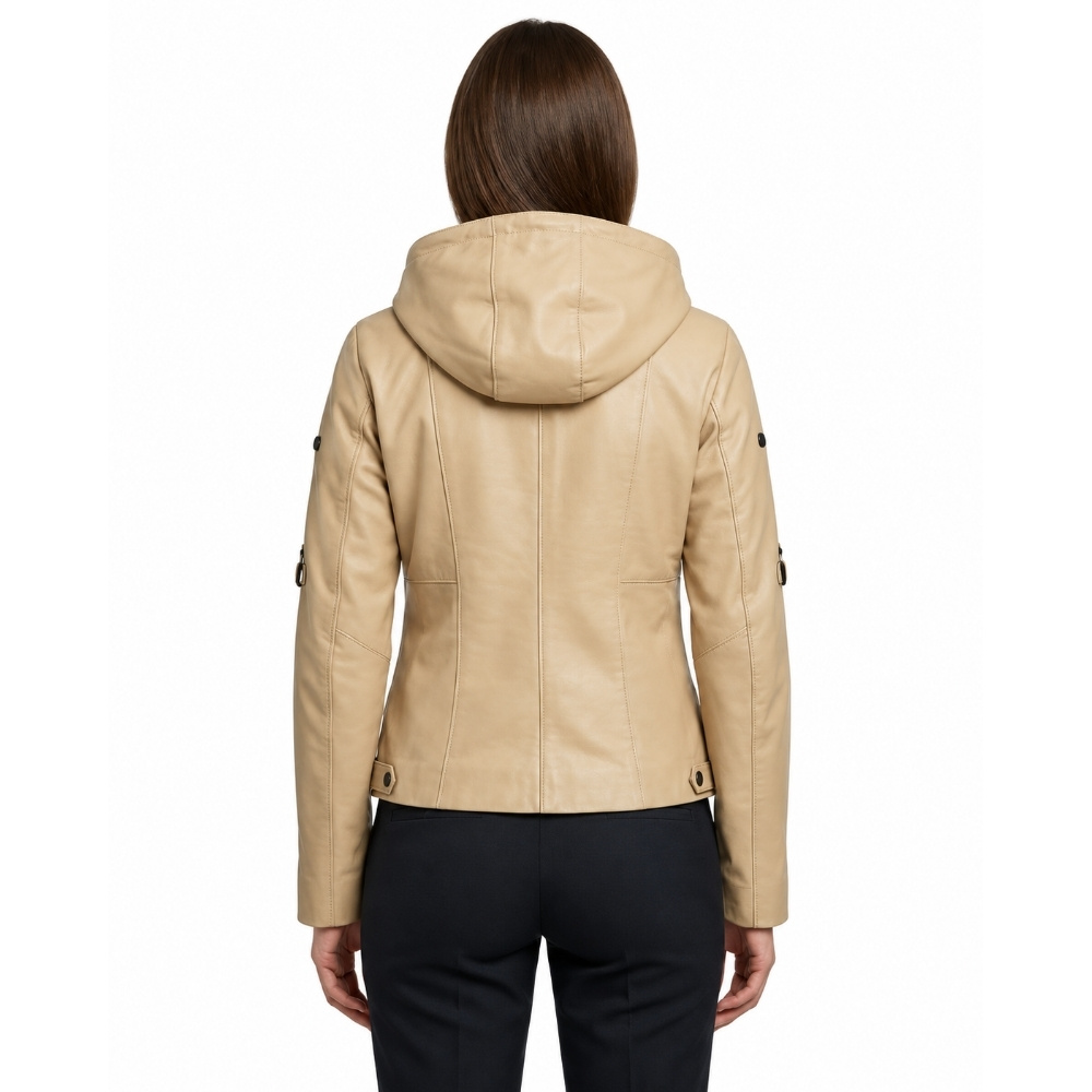 ΔΕΡΜΑΤΙΝΟ ΓΥΝΑΙΚΕΙΟ ΜΠΟΥΦΑΝ ΚΩΔΙΚΟΣ: 49-W-F-6 (BEIGE) - Image 2