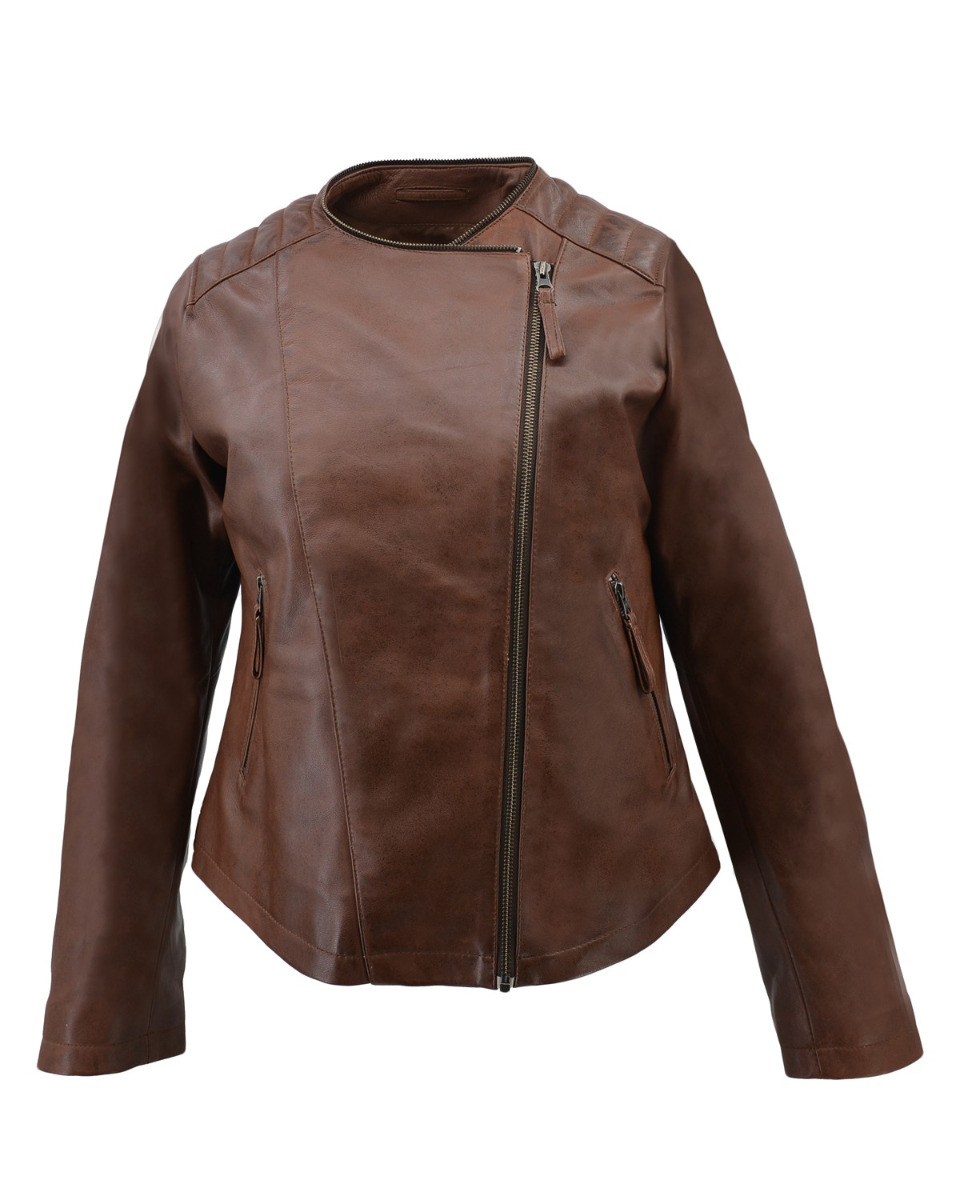 ΔΕΡΜΑΤΙΝΟ ΓΥΝΑΙΚΕΙΟ ΜΠΟΥΦΑΝ ΚΩΔΙΚΟΣ: 49-W-JESSIE-F (COGNAC) - Image 6
