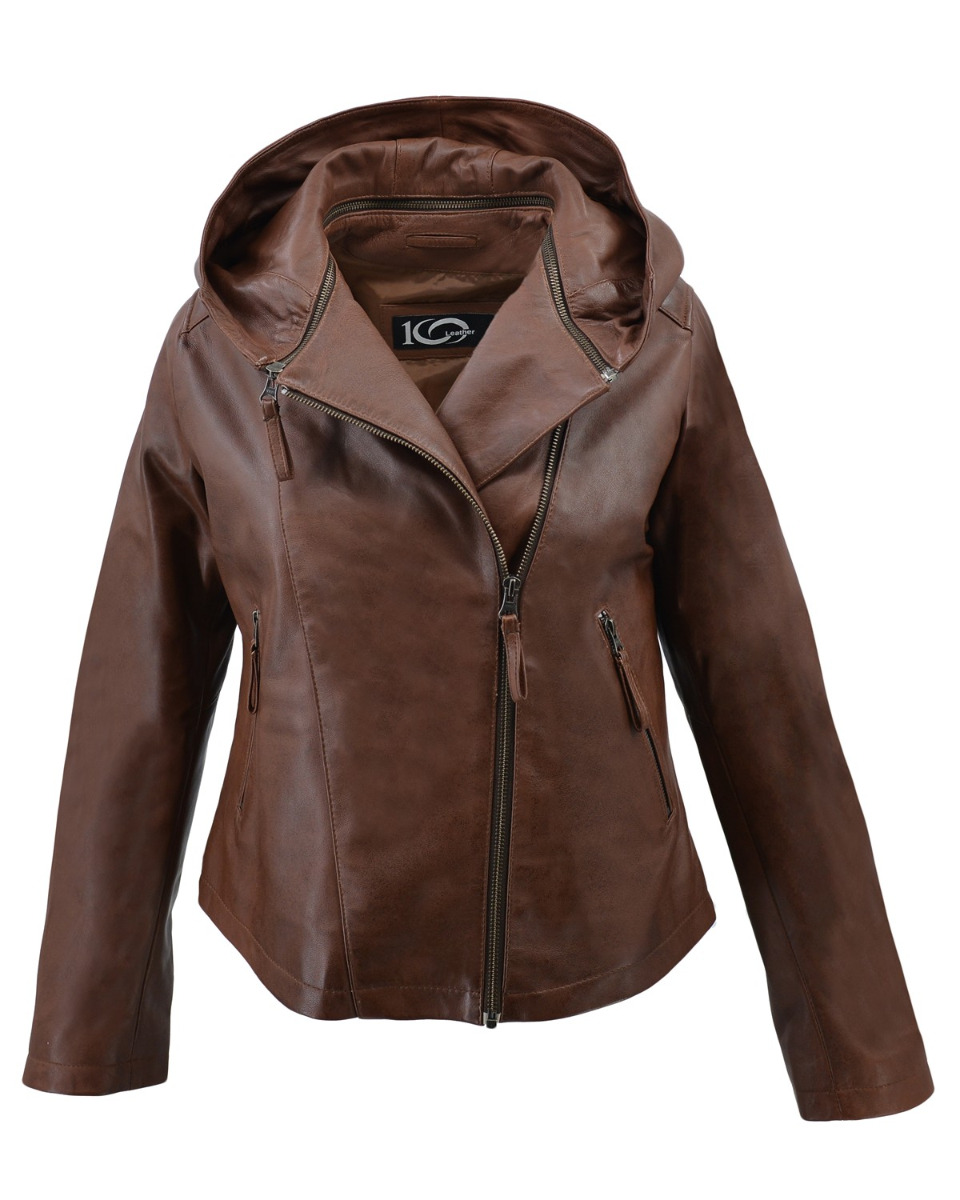ΔΕΡΜΑΤΙΝΟ ΓΥΝΑΙΚΕΙΟ ΜΠΟΥΦΑΝ ΚΩΔΙΚΟΣ: 49-W-JESSIE-F (COGNAC) - Image 4