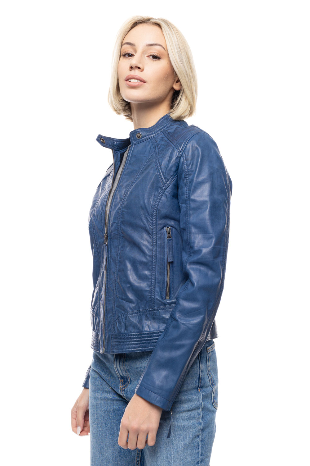 ΔΕΡΜΑΤΙΝΟ ΓΥΝΑΙΚΕΙΟ ΜΠΟΥΦΑΝ ΚΩΔΙΚΟΣ: 49-W-DORIANA (DENIM) - Image 3