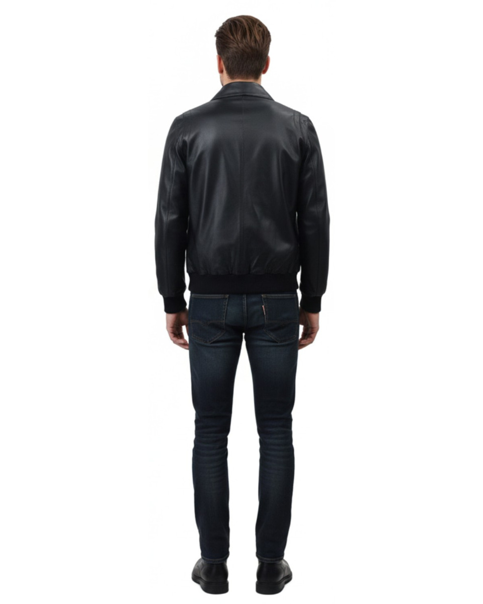ΔΕΡΜΑΤΙΝΟ ΑΝΔΡΙΚΟ ΜΠΟΥΦΑΝ ΚΩΔΙΚΟΣ: 05-M-25M1 (BLACK) - Image 4