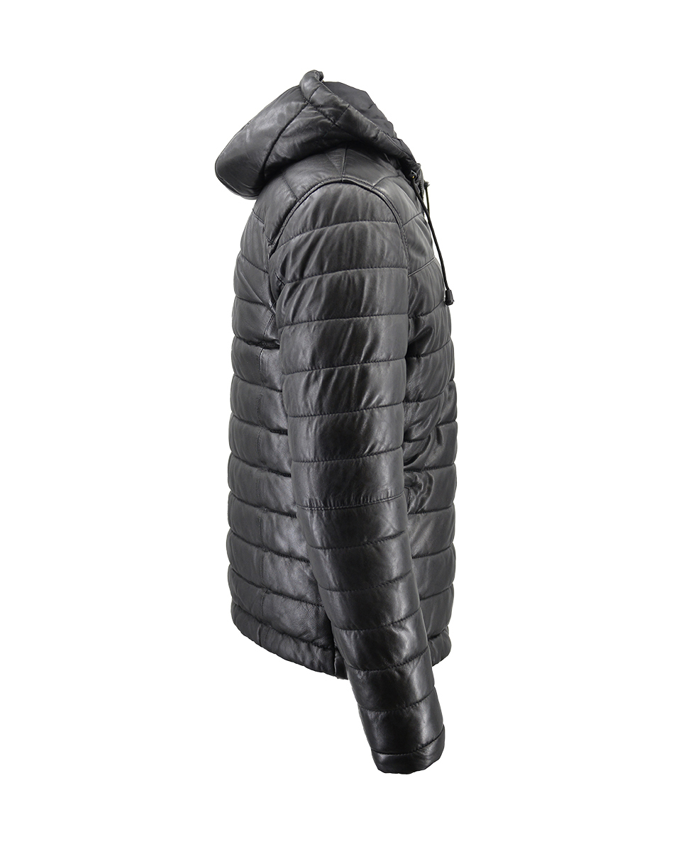 ΔΕΡΜΑΤΙΝΟ ΑΝΔΡΙΚΟ ΜΠΟΥΦΑΝ ΚΩΔΙΚΟΣ: 08-M-GP-2402(BLACK) - Image 7