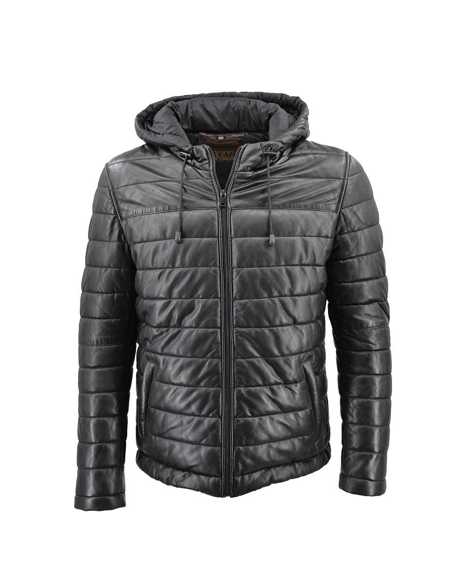 ΔΕΡΜΑΤΙΝΟ ΑΝΔΡΙΚΟ ΜΠΟΥΦΑΝ ΚΩΔΙΚΟΣ: 08-M-GP-2402(BLACK) - Image 5