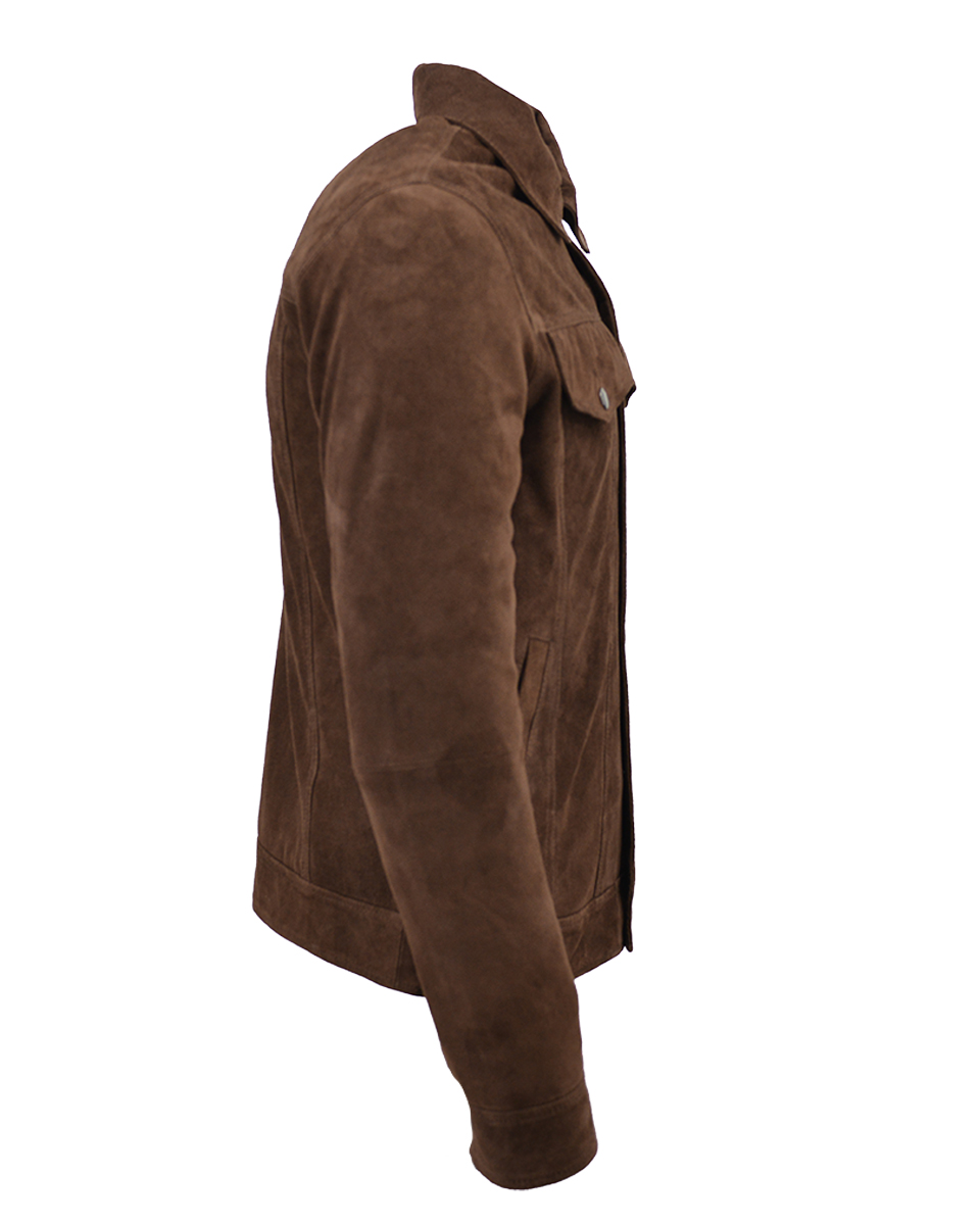 ΔΕΡΜΑΤΙΝΟ ΑΝΔΡΙΚΟ ΜΠΟΥΦΑΝ ΚΩΔΙΚΟΣ: 08-M-LEATHER TRUCKER(D.BROWN) - Image 6