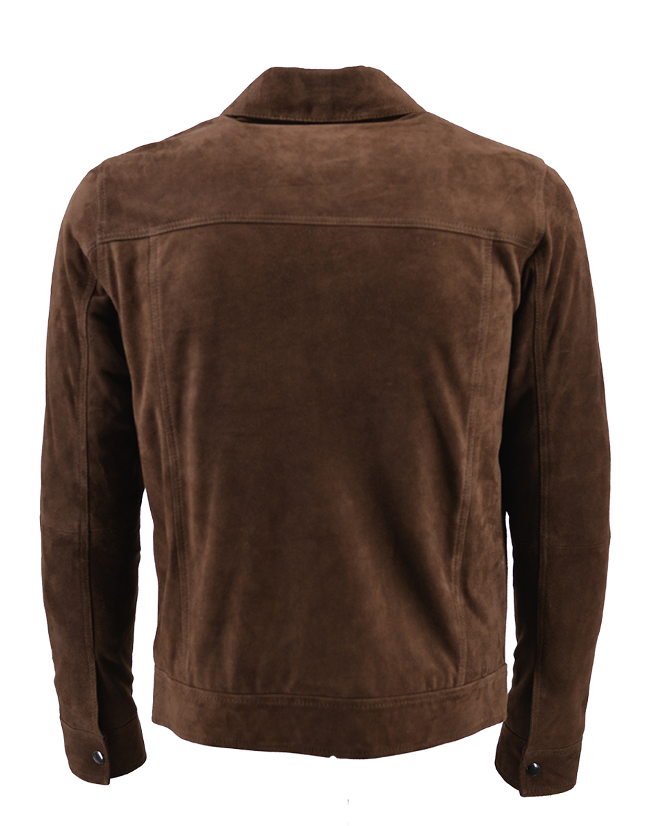 ΔΕΡΜΑΤΙΝΟ ΑΝΔΡΙΚΟ ΜΠΟΥΦΑΝ ΚΩΔΙΚΟΣ: 08-M-LEATHER TRUCKER(D.BROWN) - Image 4