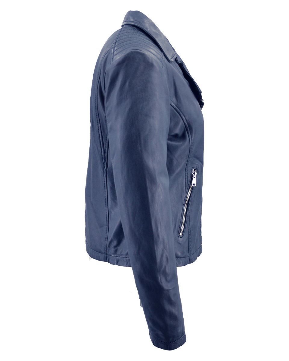 ΔΕΡΜΑΤΙΝΟ ΓΥΝΑΙΚΕΙΟ ΜΠΟΥΦΑΝ ΚΩΔΙΚΟΣ: 08-W-BIKER-L(NAVY) - Image 7