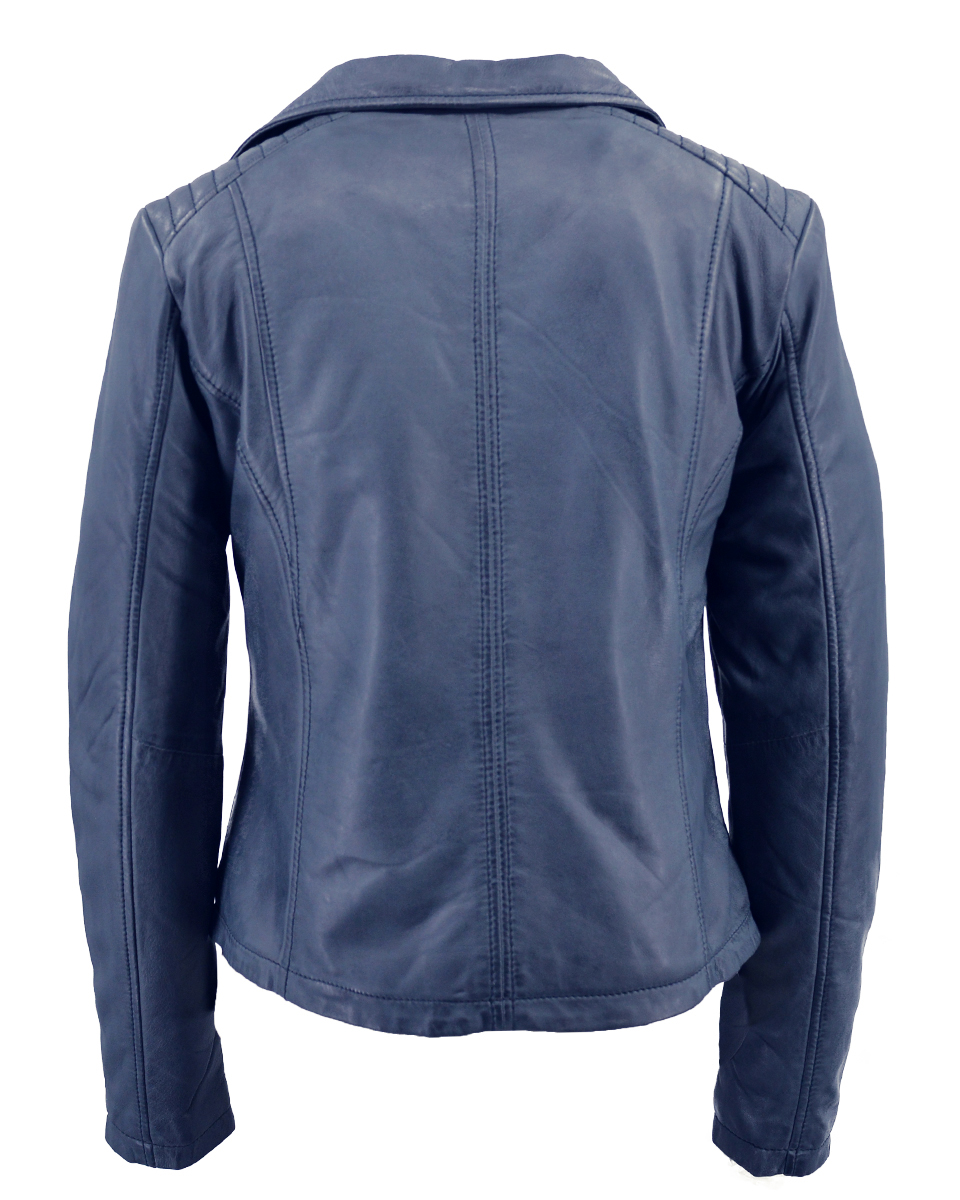 ΔΕΡΜΑΤΙΝΟ ΓΥΝΑΙΚΕΙΟ ΜΠΟΥΦΑΝ ΚΩΔΙΚΟΣ: 08-W-BIKER-L(NAVY) - Image 6