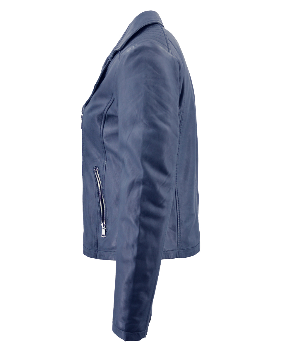 ΔΕΡΜΑΤΙΝΟ ΓΥΝΑΙΚΕΙΟ ΜΠΟΥΦΑΝ ΚΩΔΙΚΟΣ: 08-W-BIKER-L(NAVY) - Image 8