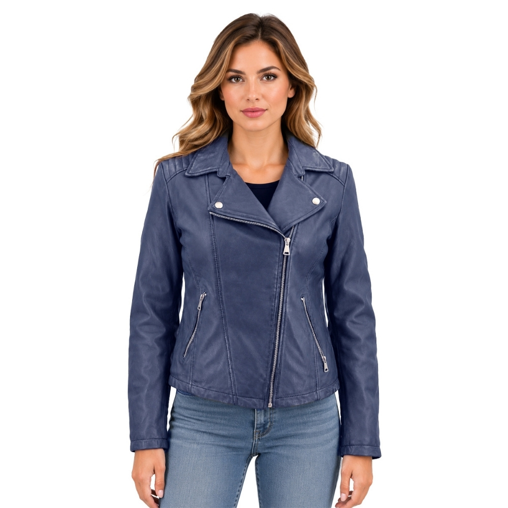 ΔΕΡΜΑΤΙΝΟ ΓΥΝΑΙΚΕΙΟ ΜΠΟΥΦΑΝ ΚΩΔΙΚΟΣ: 08-W-BIKER-L(NAVY)